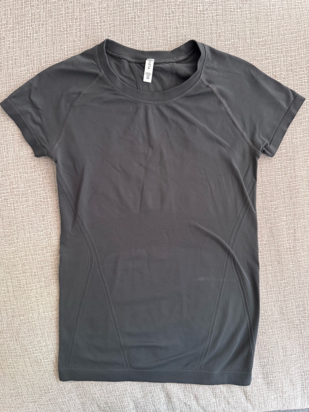 Athleta Black Short-Sleeve Performance Tee